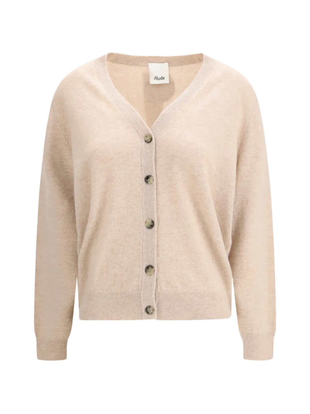 Кардиган на пуговицах с v-образным вырезом ALLUDE, бежевый
Кардиган на пуговицах с v-образным вырезом ALLUDE, бежевый