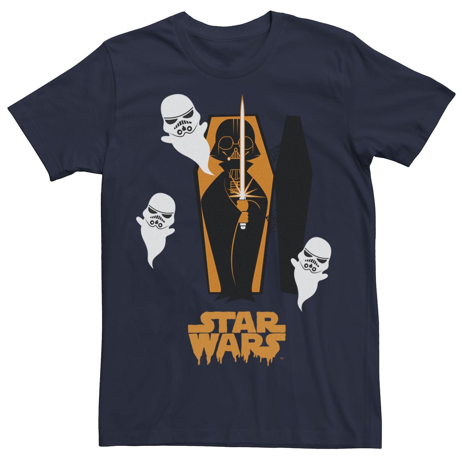 Мужская футболка с изображением гроба Дарта Вейдера и солдата-призрака Star Wars
Мужская футболка с изображением гроба Дарта Вейдера и солдата-призрака Star Wars