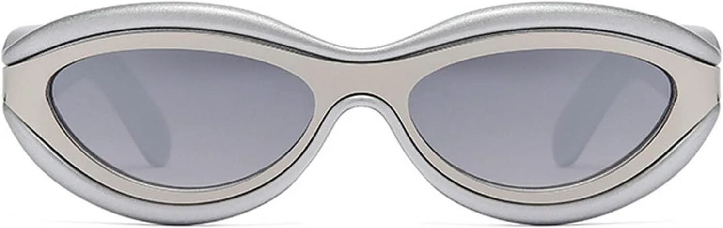 Солнцезащитные очки Willochra «Кошачий глаз» для женщин, милая овальная толстая оправа, аксессуары в стиле Y2k, солнцезащитные очки в шикарном ретро-стиле, Silver
Солнцезащитные очки Willochra «Кошачий глаз» для женщин, милая овальная толстая оправа, аксессуары в стиле Y2k, солнцезащитные очки в шикарном ретро-стиле, Silver