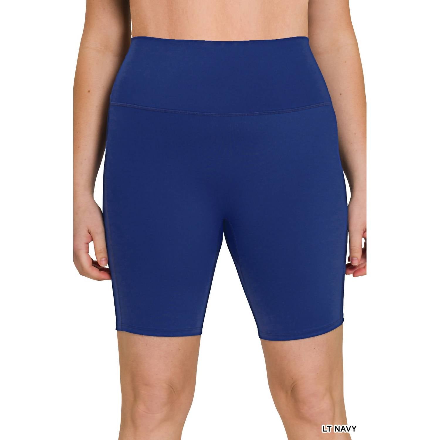 Байкерские шорты с высокой посадкой и широким поясом в светло-синем цвете ZENANA
Байкерские шорты с высокой посадкой и широким поясом в светло-синем цвете ZENANA