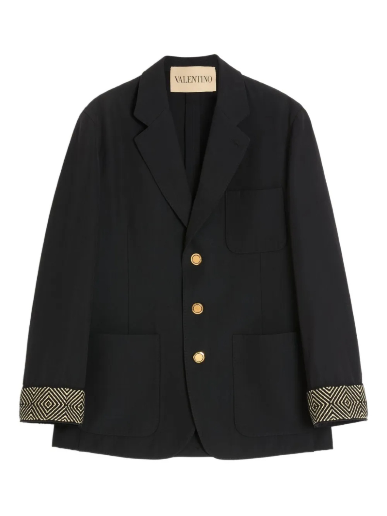 Valentino Garavani однобортный пиджак, черный
Valentino Garavani однобортный пиджак, черный