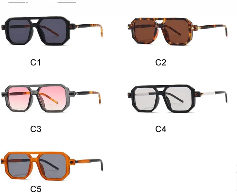 Винтажные солнцезащитные очки в оранжевой оправе с леопардовым принтом, прямоугольной формы, для мужчин и женщин, в стиле ретро с двойной перемычкой HVTVTLA, C3
Винтажные солнцезащитные очки в оранжевой оправе с леопардовым принтом, прямоугольной формы, для мужчин и женщин, в стиле ретро с двойной перемычкой HVTVTLA, C3