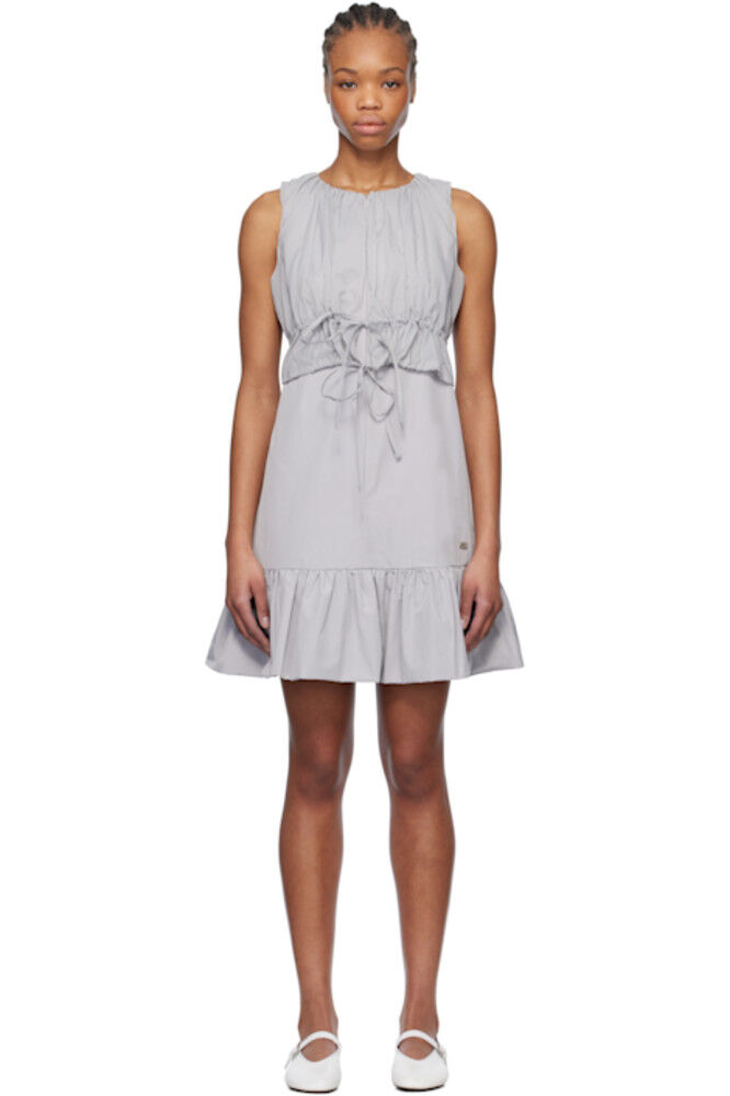 Серое прозрачное многослойное мини-платье Kijun
Серое прозрачное многослойное мини-платье Kijun