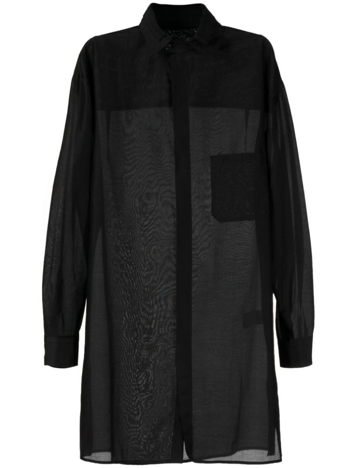 Yohji Yamamoto рубашка с двойным воротником, черный
Yohji Yamamoto рубашка с двойным воротником, черный