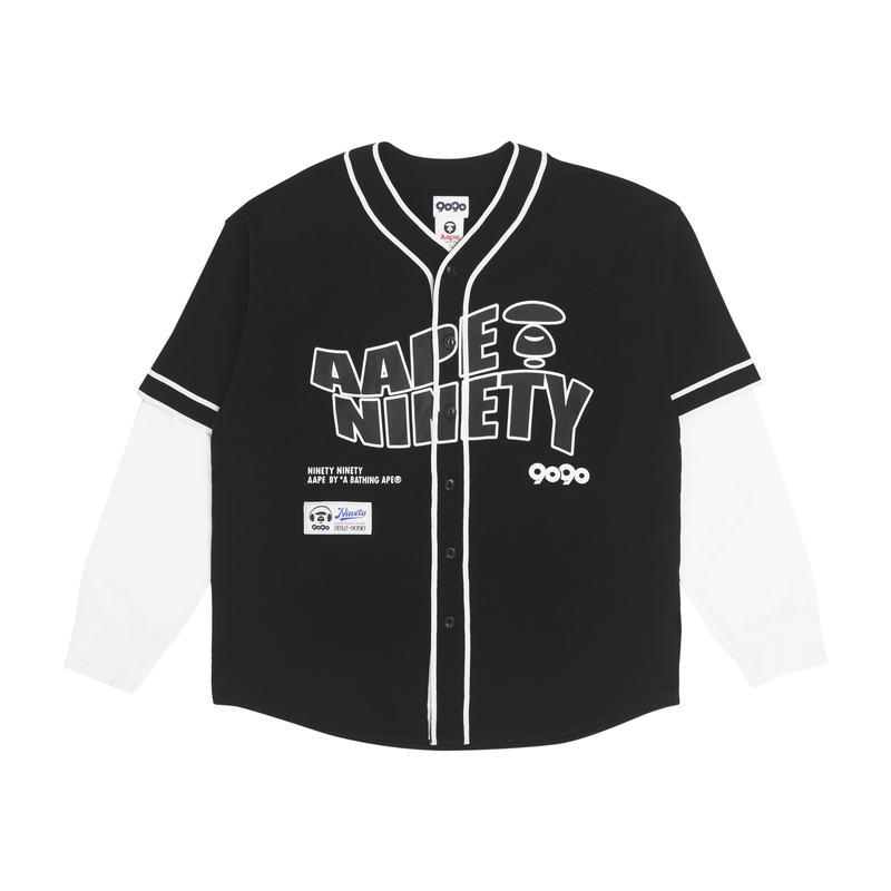Aape Bape X 9090 Layered Baseball Shirt
Aape Bape X 9090 Layered Baseball Shirt