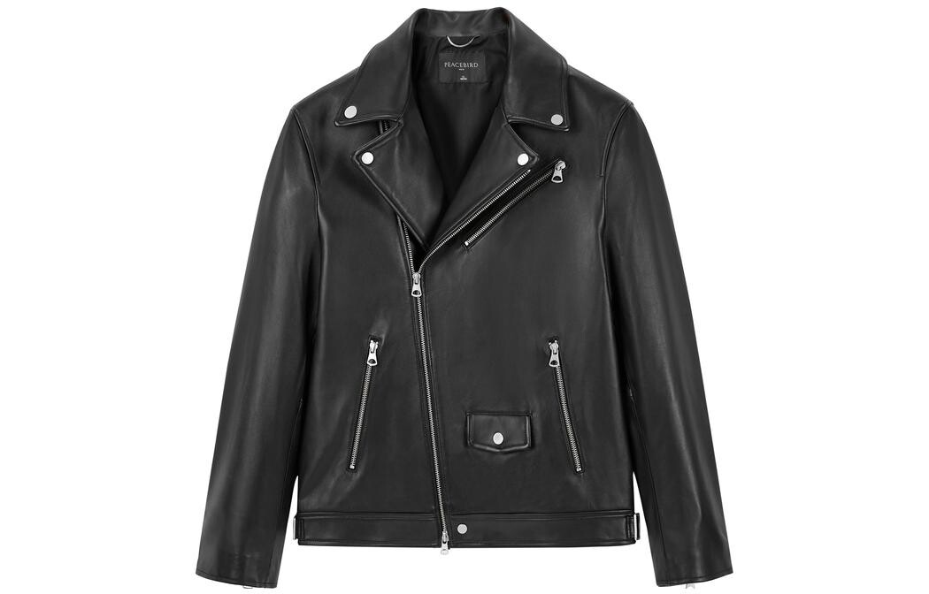 PEACEBIRD MEN Мужская кожаная куртка, Черный
PEACEBIRD MEN Мужская кожаная куртка, Черный