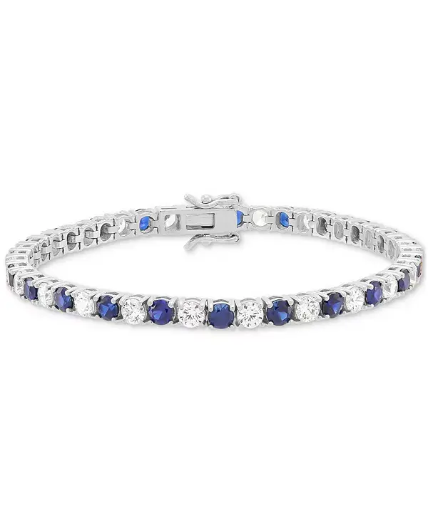 Теннисный браслет с выращенными в лаборатории изумрудами (4-5/8 карата) и бриллиантами (4-1/2 карата) из 14-каратного золота (также с выращенными в лаборатории рубинами и сапфирами) Grown With Love, sapphire
Теннисный браслет с выращенными в лаборатории изумрудами (4-5/8 карата) и бриллиантами (4-1/2 карата) из 14-каратного золота (также с выращенными в лаборатории рубинами и сапфирами) Grown With Love, sapphire