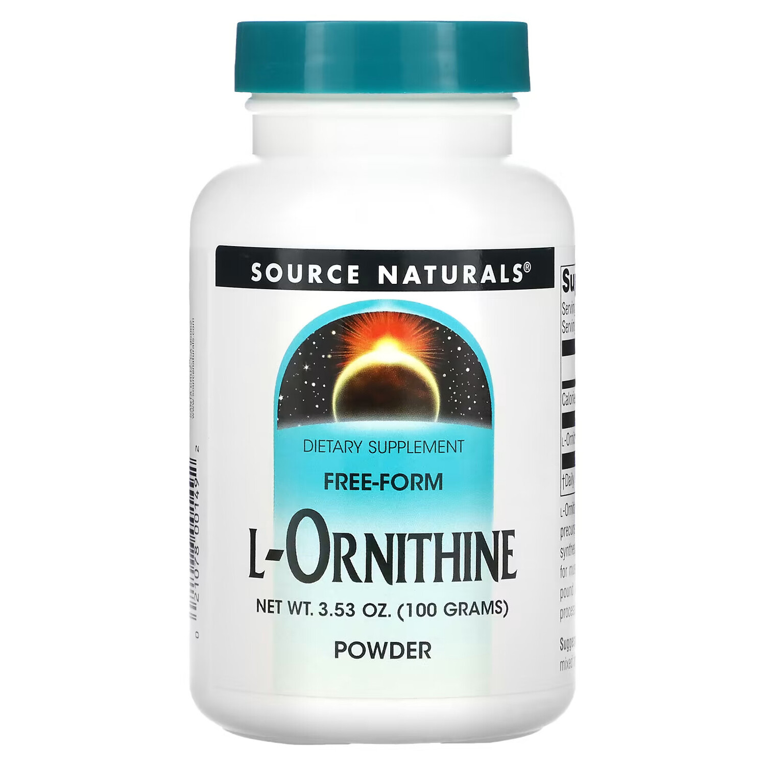 Source Naturals, L-орнитин в виде порошка, 100 г (3,53 унции) 
Source Naturals, L-орнитин в виде порошка, 100 г (3,53 унции)