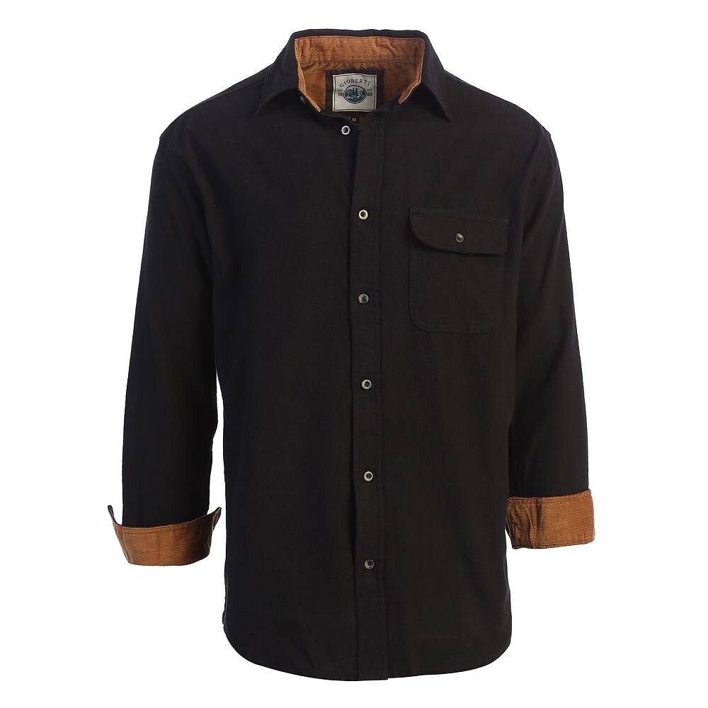 Gioberti Мужская фланелевая рубашка в клетку с начесом из 100 % хлопка с вельветовым контрастом, черный
Gioberti Мужская фланелевая рубашка в клетку с начесом из 100 % хлопка с вельветовым контрастом, черный