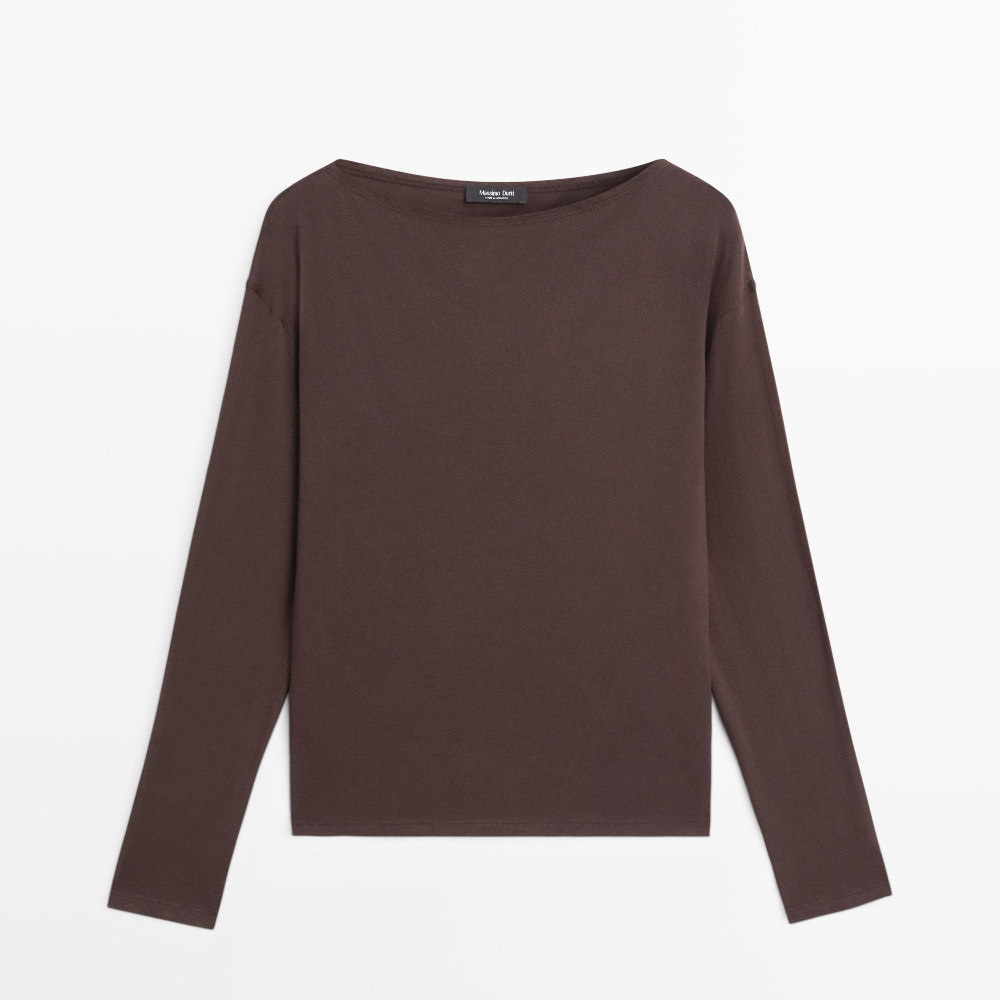 Футболка Massimo Dutti 100% Cotton Boat Neck, коричневый
Футболка Massimo Dutti 100% Cotton Boat Neck, коричневый