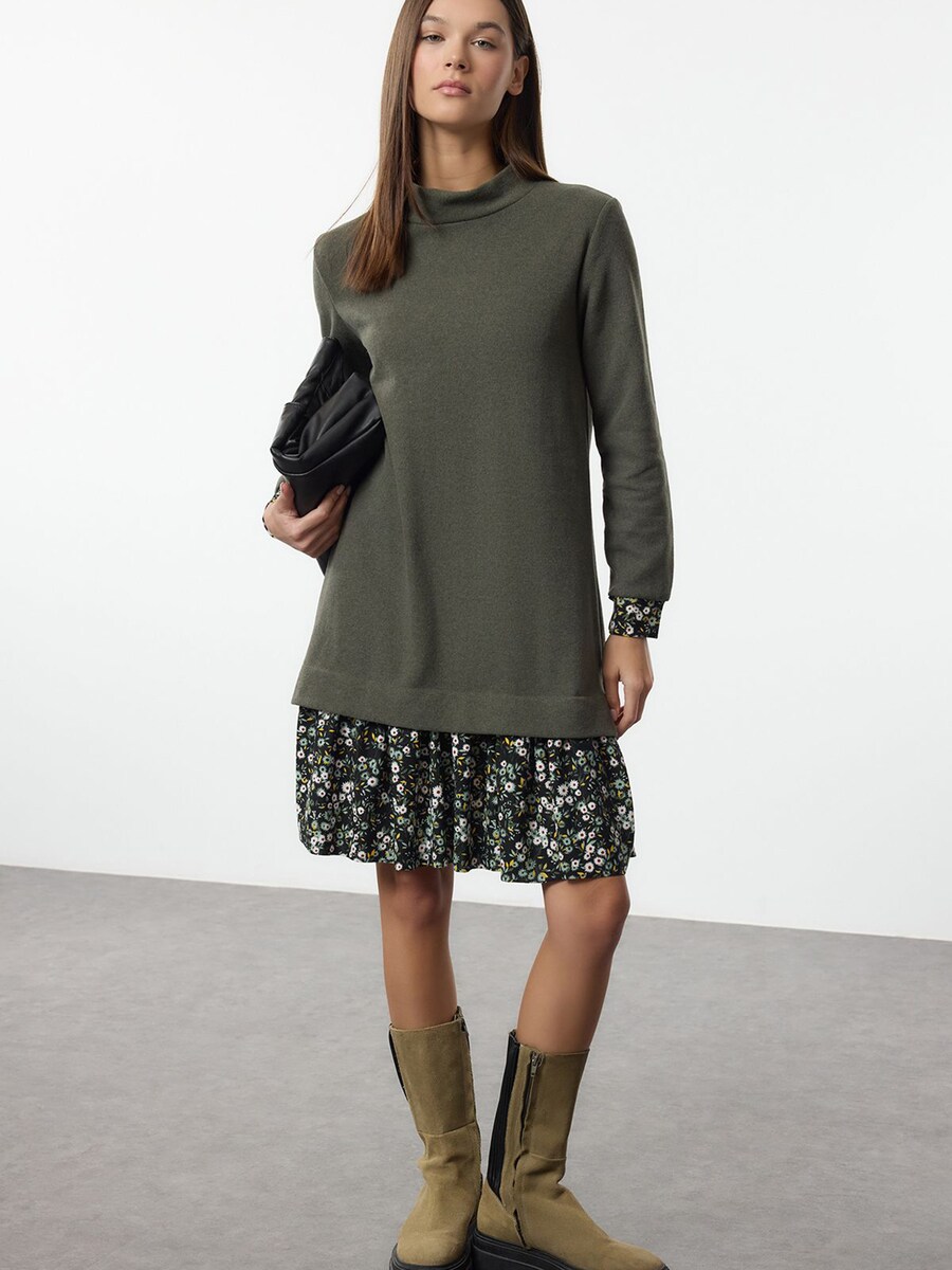 Вязаное платье Trendyol, изумрудный
Вязаное платье Trendyol, изумрудный