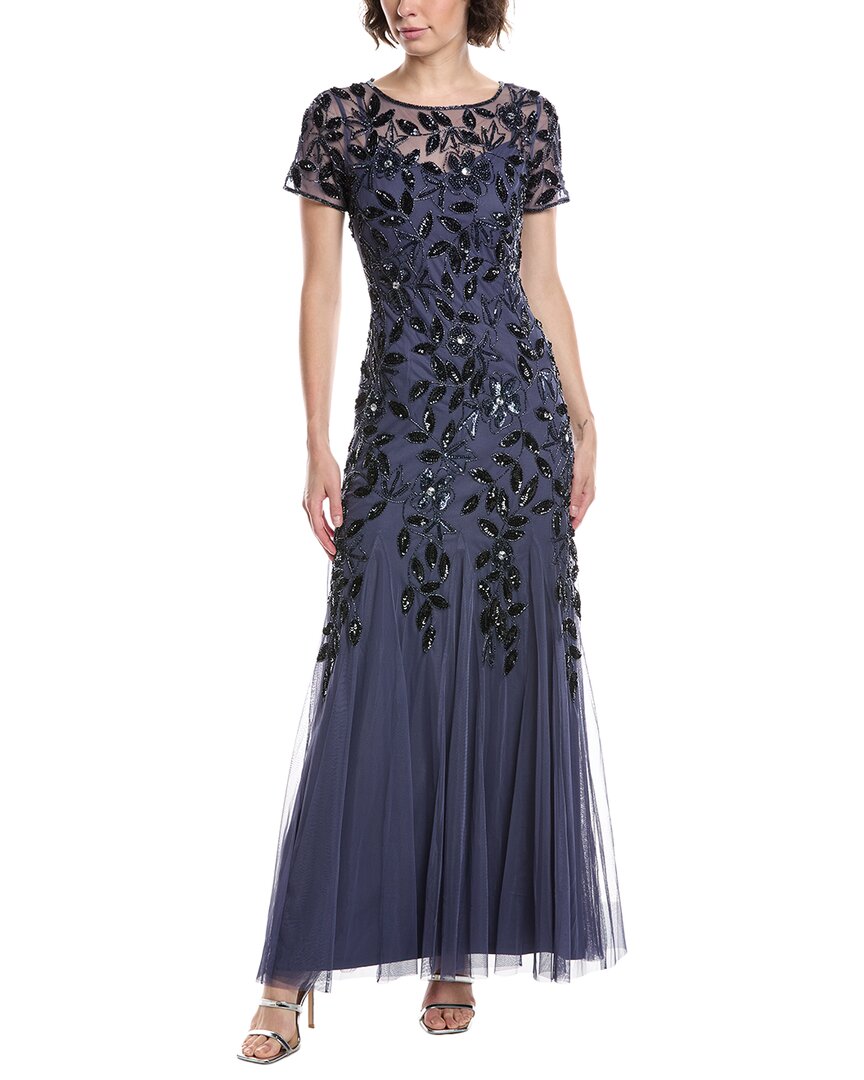 Бисерное и пайетковое макси-платье Adrianna Papell, синий
Бисерное и пайетковое макси-платье Adrianna Papell, синий
