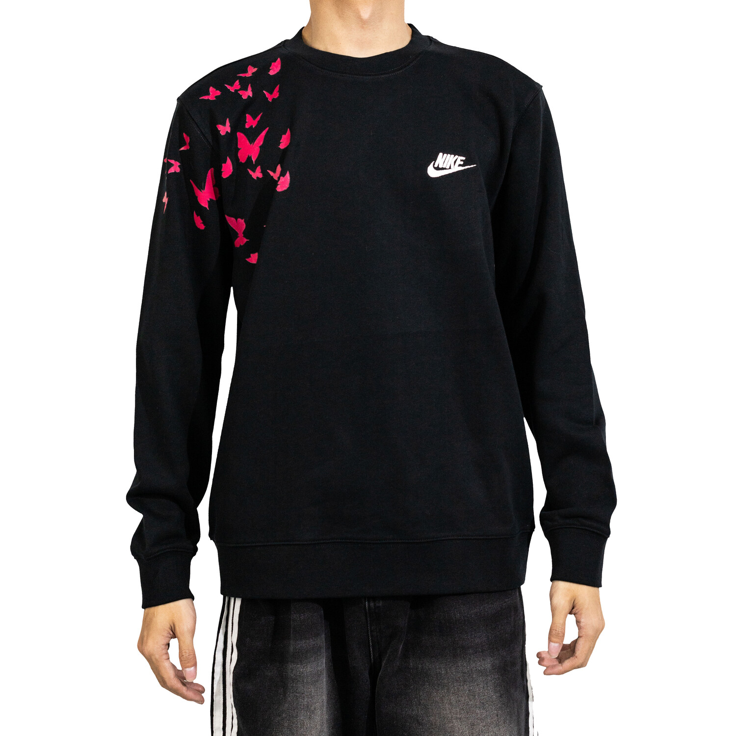 Толстовка унисекс черная Nike, черный 
Толстовка унисекс черная Nike, черный