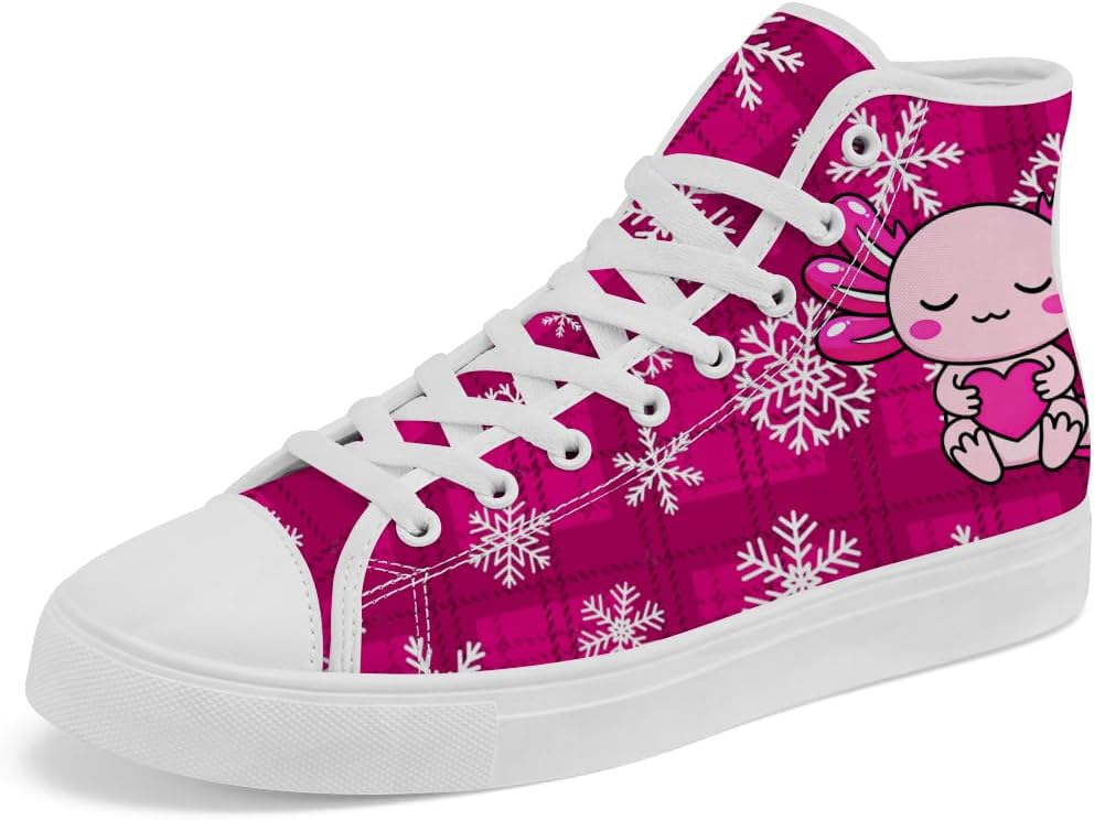 Мужские и женские высокие кеды Axolotl, высокие тканевые кроссовки на шнуровке, повседневная обувь, подарок для мужчин и женщин Chebing, пурпурный
Мужские и женские высокие кеды Axolotl, высокие тканевые кроссовки на шнуровке, повседневная обувь, подарок для мужчин и женщин Chebing, пурпурный