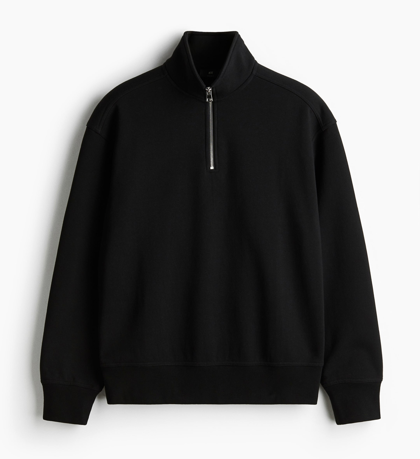 Свитшот H&M Loose Fit Half-Zip, черный
Свитшот H&M Loose Fit Half-Zip, черный