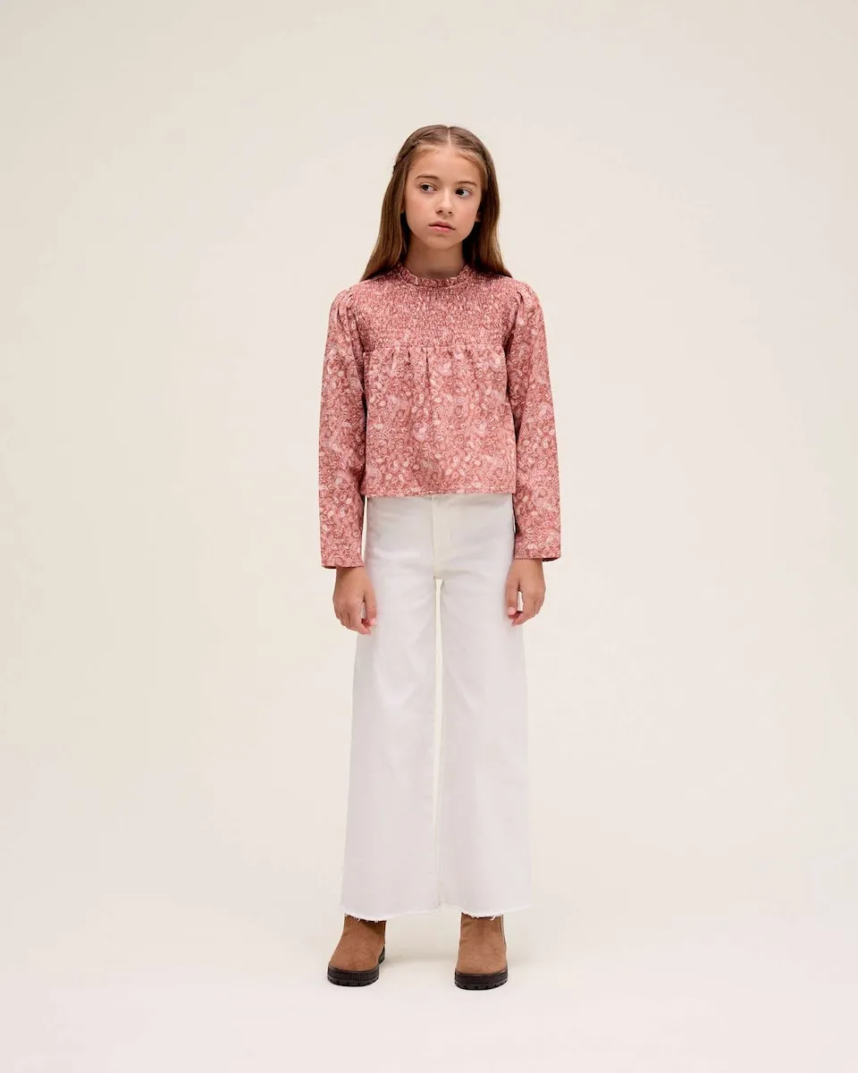 Детская блузка кирпичного цвета с геометрическим принтом Dadati
Детская блузка кирпичного цвета с геометрическим принтом Dadati