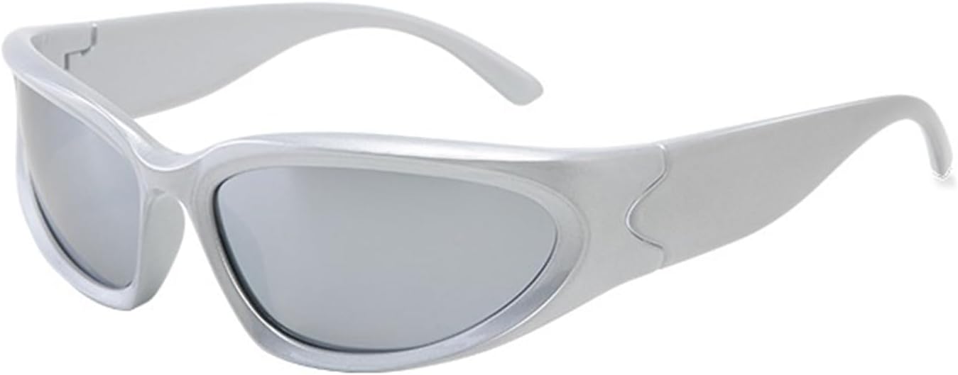 Солнцезащитные очки Y2K для женщин и мужчин - стильные футуристические очки с обтекаемой формой, защита от УФ-излучения UV400, спортивные солнцезащитные очки MILLEVIBE, Silver | Silver Mirror
Солнцезащитные очки Y2K для женщин и мужчин - стильные футуристические очки с обтекаемой формой, защита от УФ-излучения UV400, спортивные солнцезащитные очки MILLEVIBE, Silver | Silver Mirror