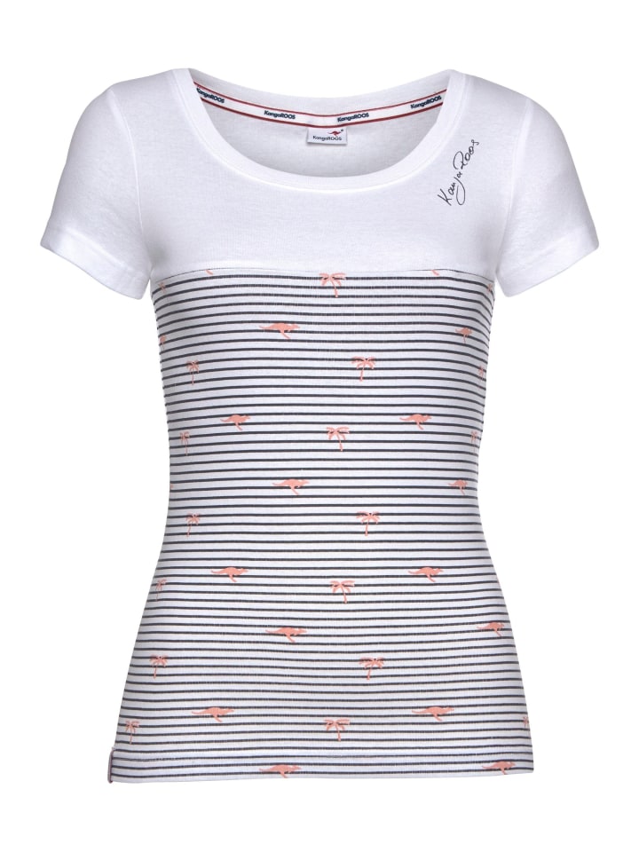 Футболка в белую и синюю полоску Kangaroos
Футболка в белую и синюю полоску Kangaroos