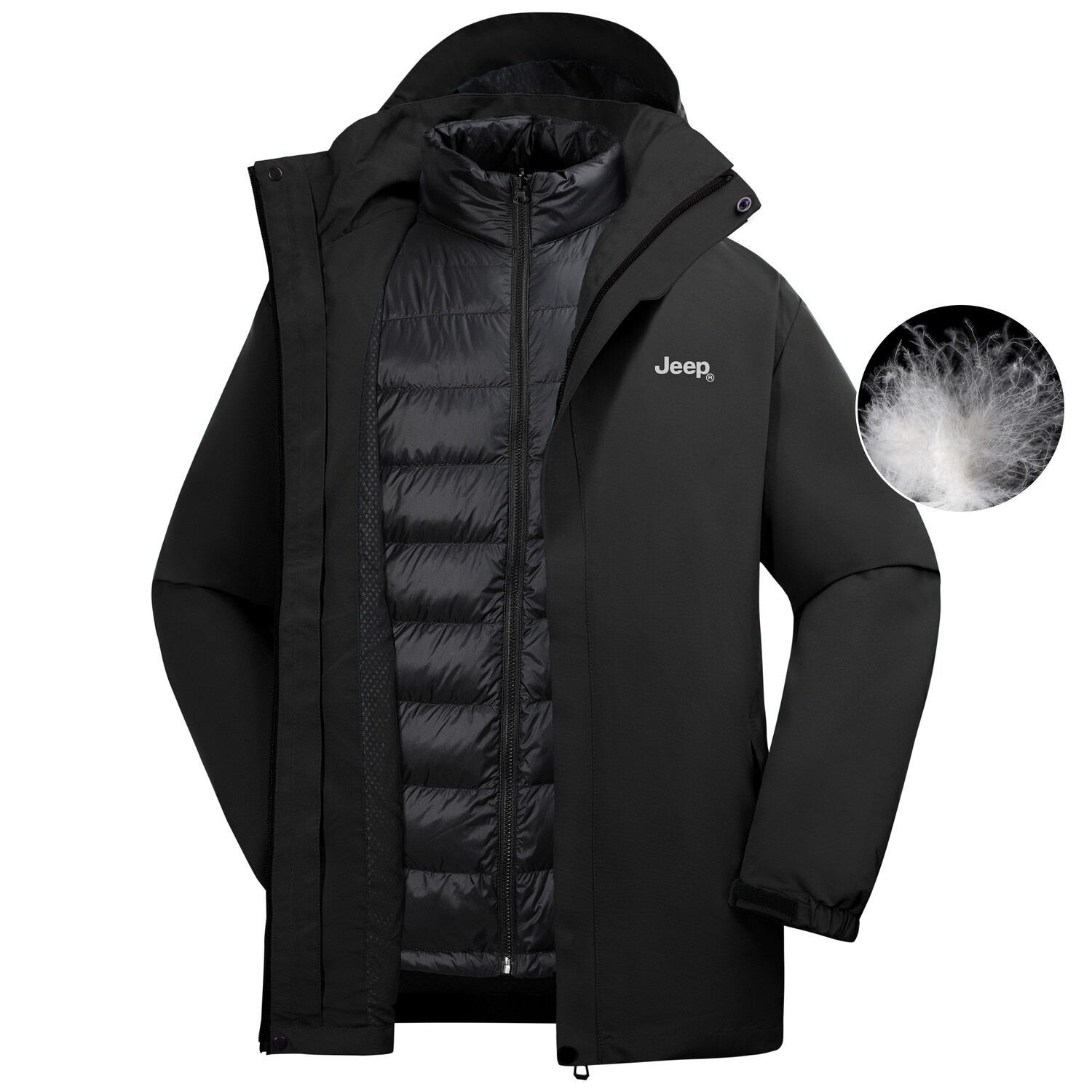 Пуховик унисекс Jeep, синий
Пуховик унисекс Jeep, синий