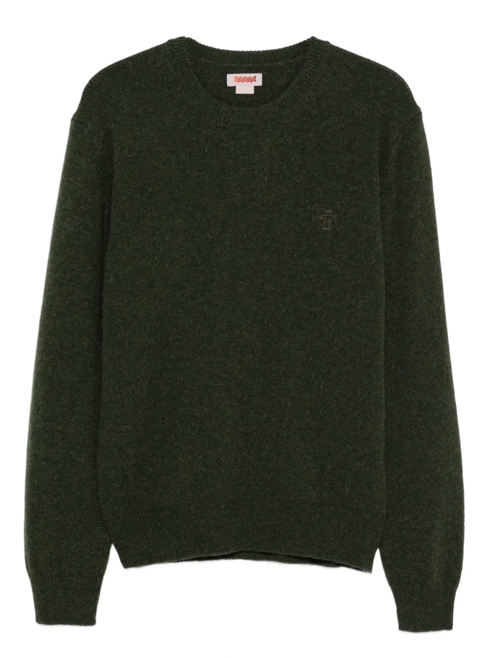 Свитер с вышитым логотипом Baracuta, зеленый
Свитер с вышитым логотипом Baracuta, зеленый