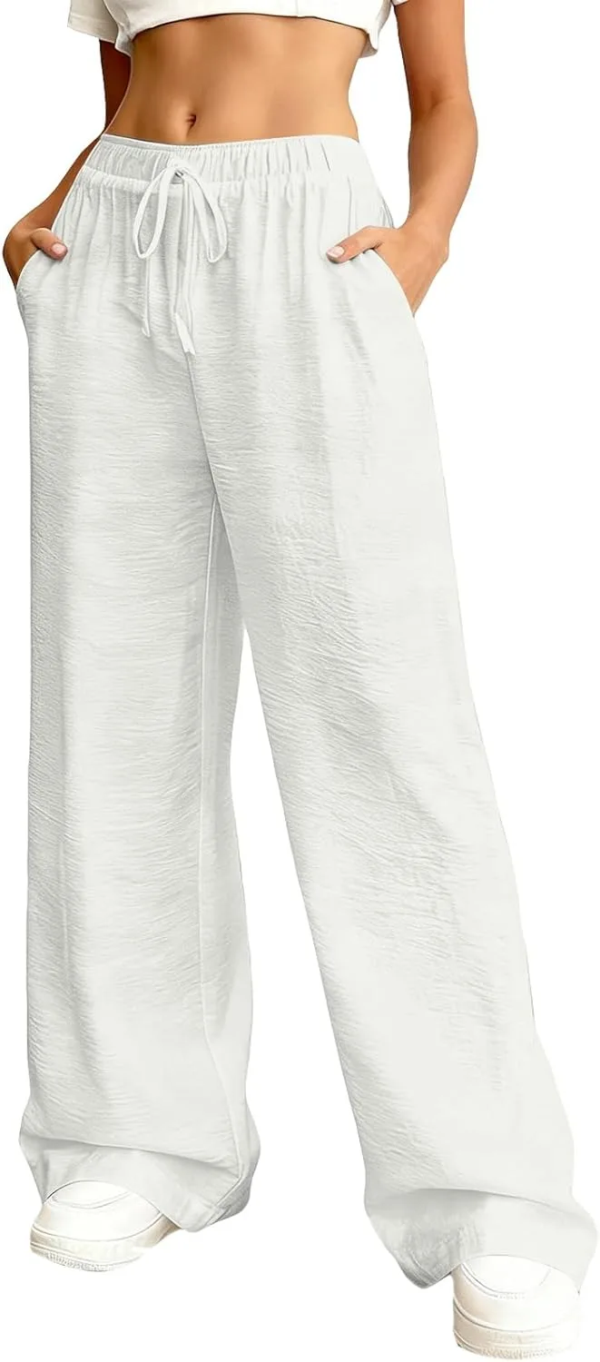 Кенвина льняные брюки женские летние пляжные палаццо с эластичным поясом и карманами Kenvina
Кенвина льняные брюки женские летние пляжные палаццо с эластичным поясом и карманами Kenvina