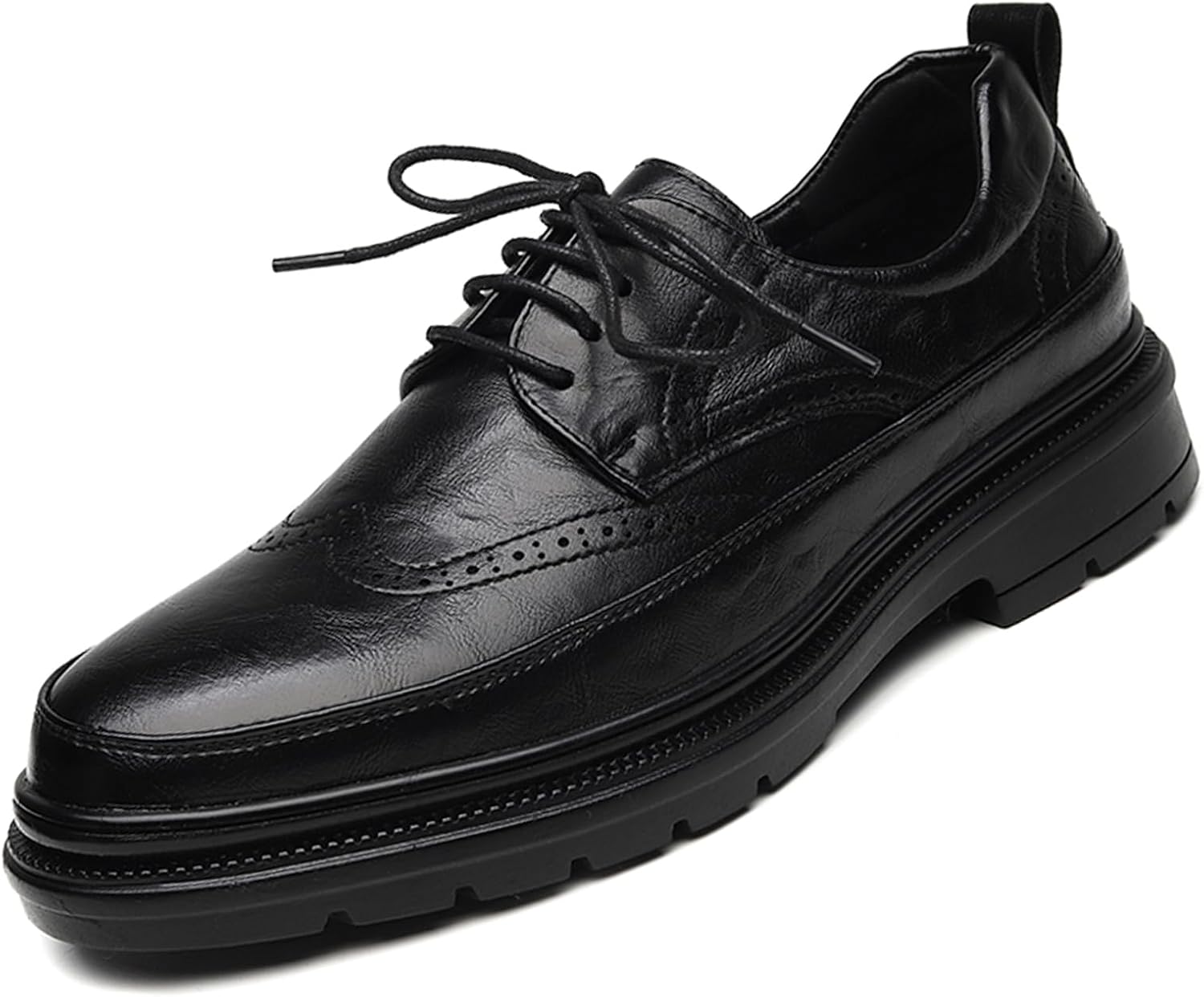 Мужские кожаные деловые туфли-оксфорды на платформе с крылышками, модные туфли с круглым носком, шнуровкой, низким верхом, броги, вручную сшитые формальные дерби Lossarye, черный
Мужские кожаные деловые туфли-оксфорды на платформе с крылышками, модные туфли с круглым носком, шнуровкой, низким верхом, броги, вручную сшитые формальные дерби Lossarye, черный