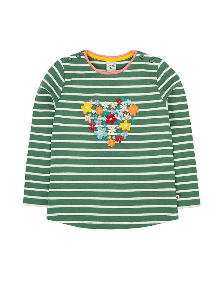 Frugi Футболка с длинными рукавами "Луиза" зелено-белого цвета
Frugi Футболка с длинными рукавами "Луиза" зелено-белого цвета