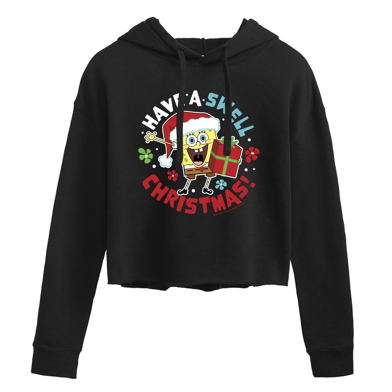 Губка Боб для юниоров имеет шикарную рождественскую укороченную толстовку с рисунком Licensed Character 
Губка Боб для юниоров имеет шикарную рождественскую укороченную толстовку с рисунком Licensed Character