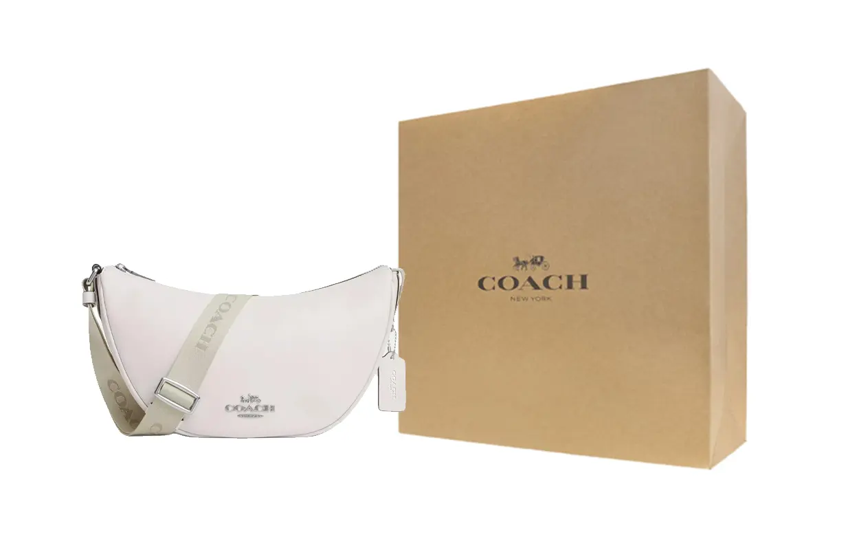 Coach Женская сумка через плечо из телячьей кожи, большая, белого цвета
Coach Женская сумка через плечо из телячьей кожи, большая, белого цвета