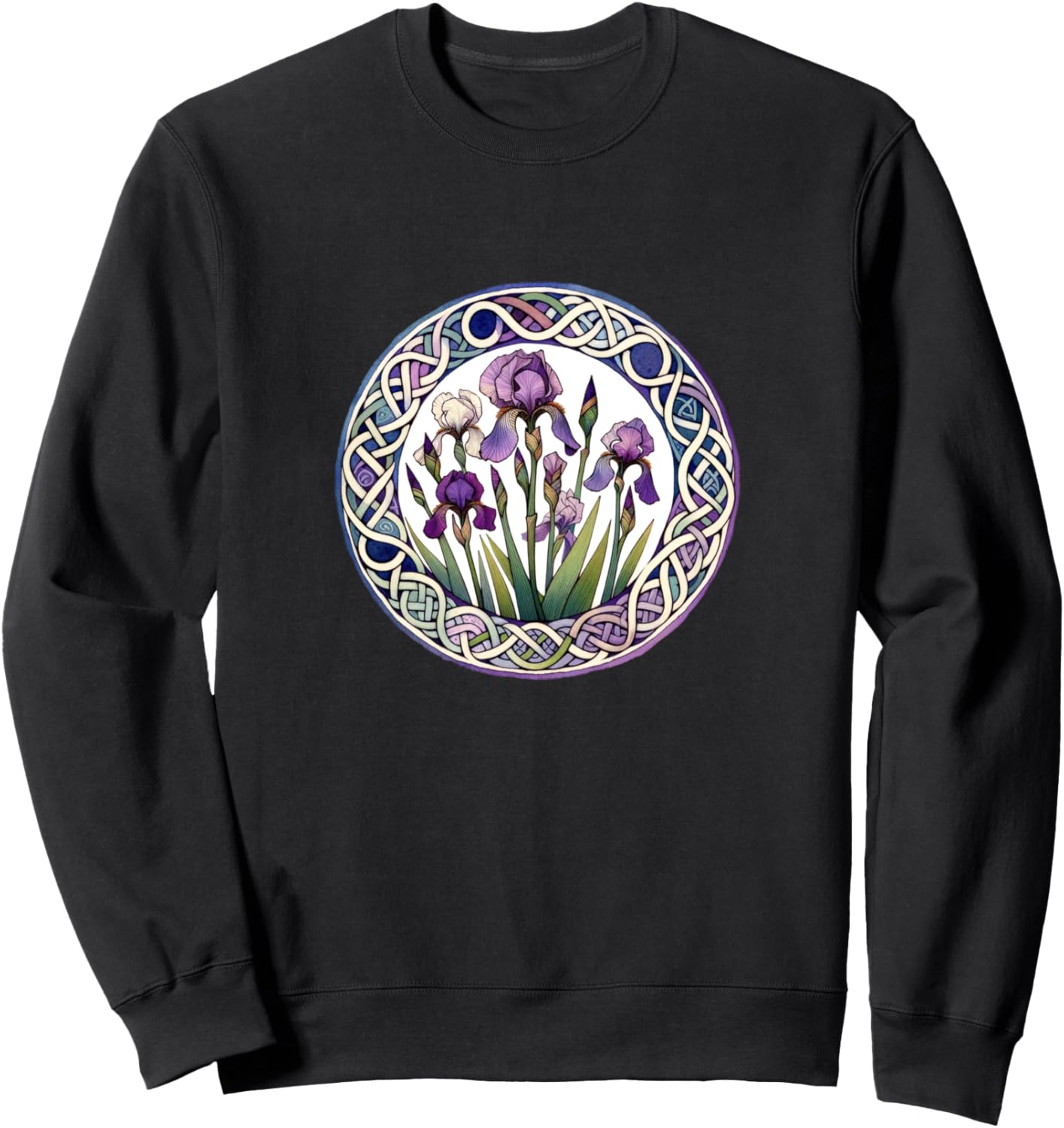 Толстовка с изображением ириса и кельтского узла Vintage Iris Flora Snugg, черный
Толстовка с изображением ириса и кельтского узла Vintage Iris Flora Snugg, черный