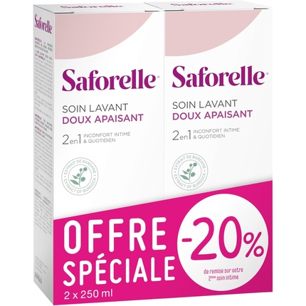 Мягкое очищающее средство 250 мл - Упаковка из 2 шт Saforelle
Мягкое очищающее средство 250 мл - Упаковка из 2 шт Saforelle