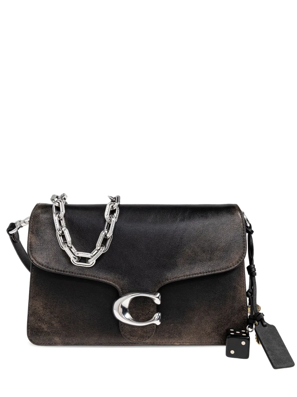 Кожаная сумка-тоут с цепочкой Coach, коричневый
Кожаная сумка-тоут с цепочкой Coach, коричневый