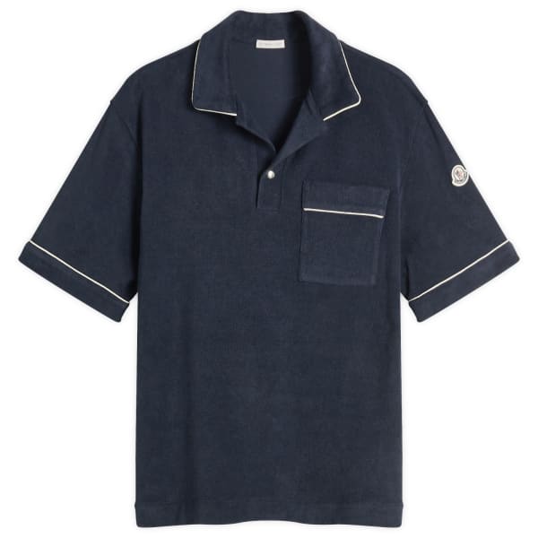 Поло из хлопковой махровой ткани Moncler, темно-синий
Поло из хлопковой махровой ткани Moncler, темно-синий