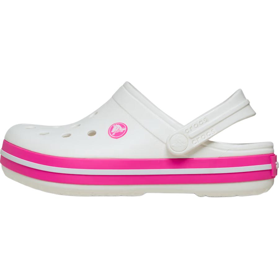 Детские сабо Crocband Support Crocs, розовый/белый 
Детские сабо Crocband Support Crocs, розовый/белый