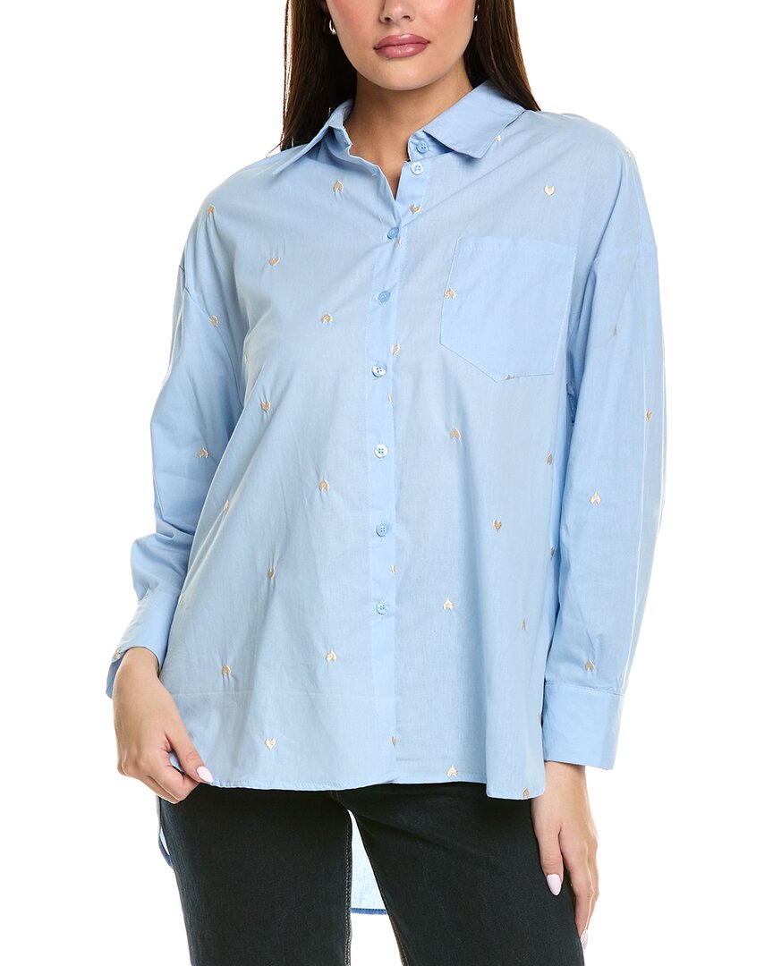 ANNA KAY Блузка с музыкальной вышивкой, синий
ANNA KAY Блузка с музыкальной вышивкой, синий