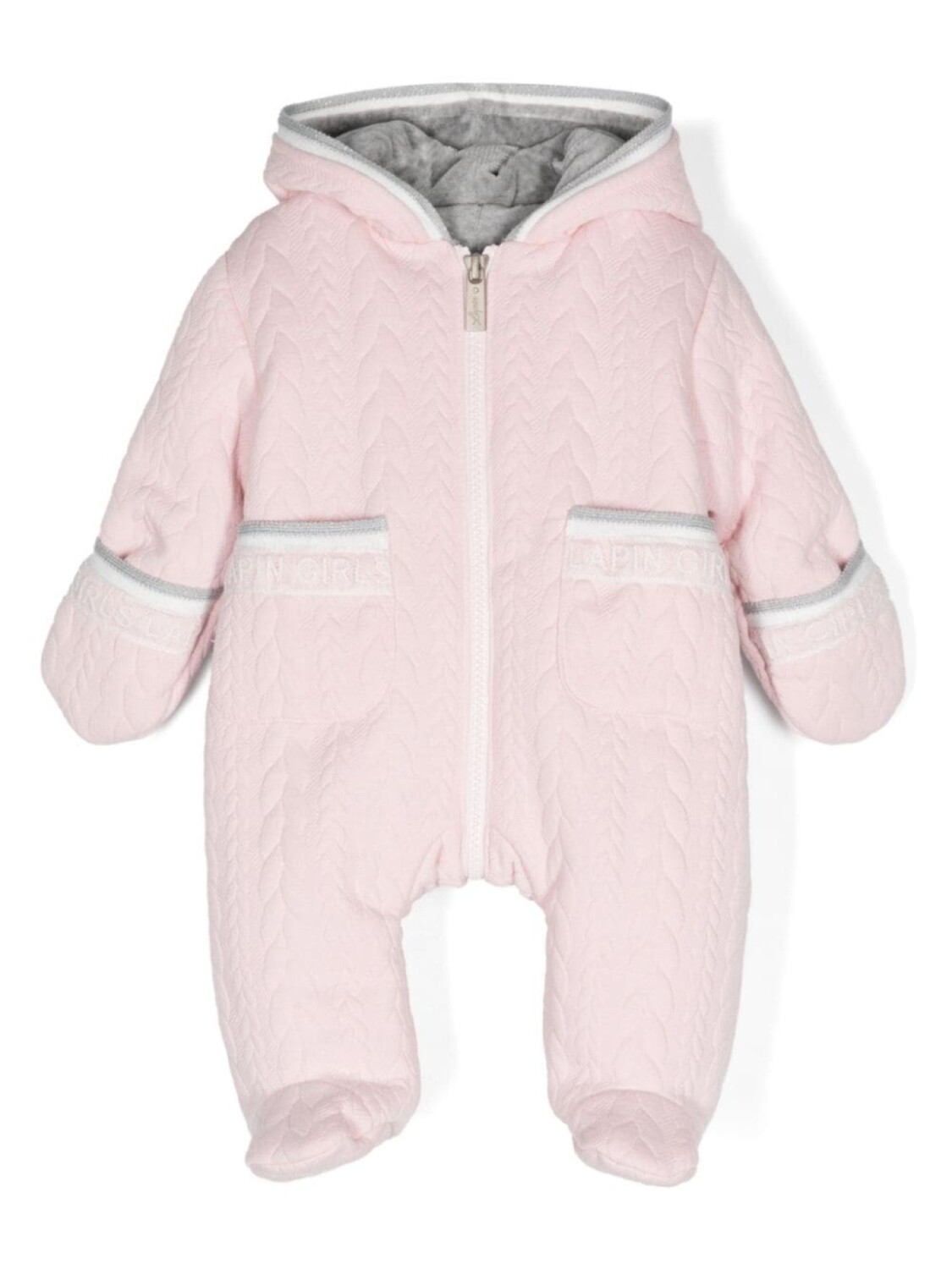 Lapin House пижама с капюшоном и логотипом, розовый
Lapin House пижама с капюшоном и логотипом, розовый