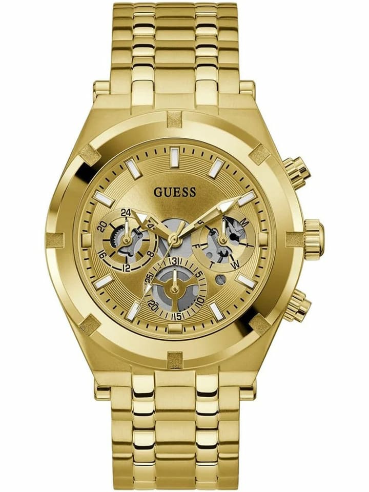 Guess Мужские аналоговые часы в золотом исполнении
Guess Мужские аналоговые часы в золотом исполнении
