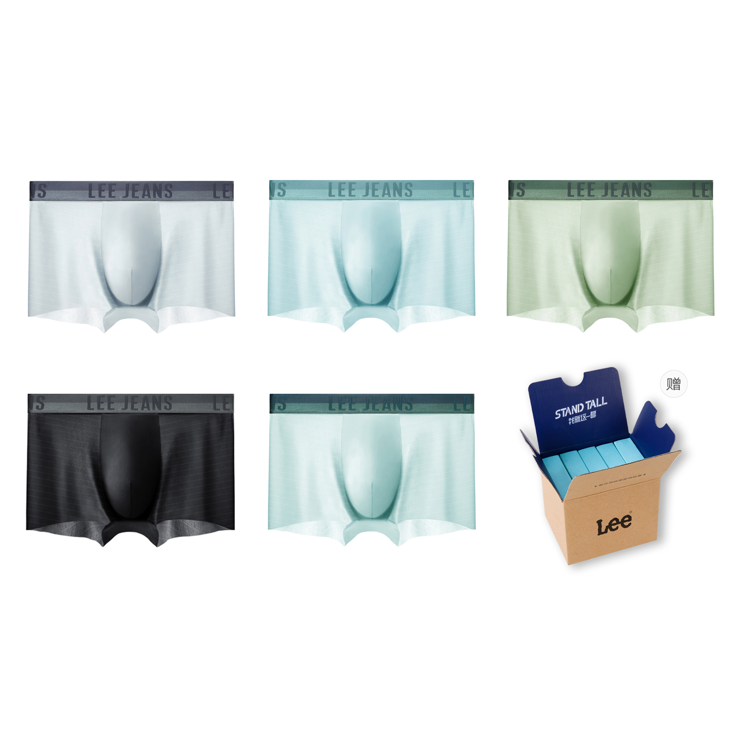 Lee Подарочный набор мужского белья 5 пар
Lee Подарочный набор мужского белья 5 пар