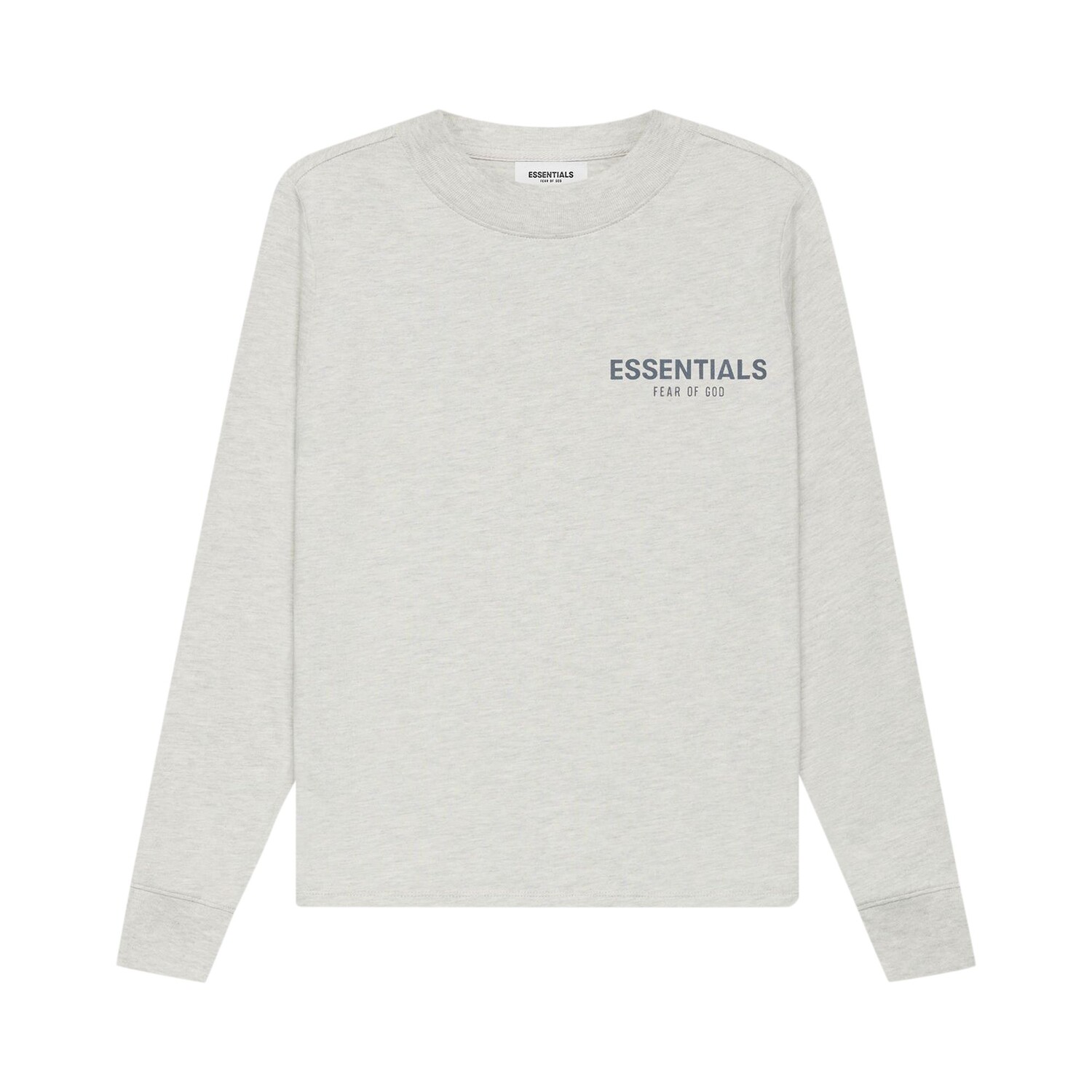 Детская футболка с длинными рукавами Fear of God Essentials Light Heather Oatmeal
Детская футболка с длинными рукавами Fear of God Essentials Light Heather Oatmeal