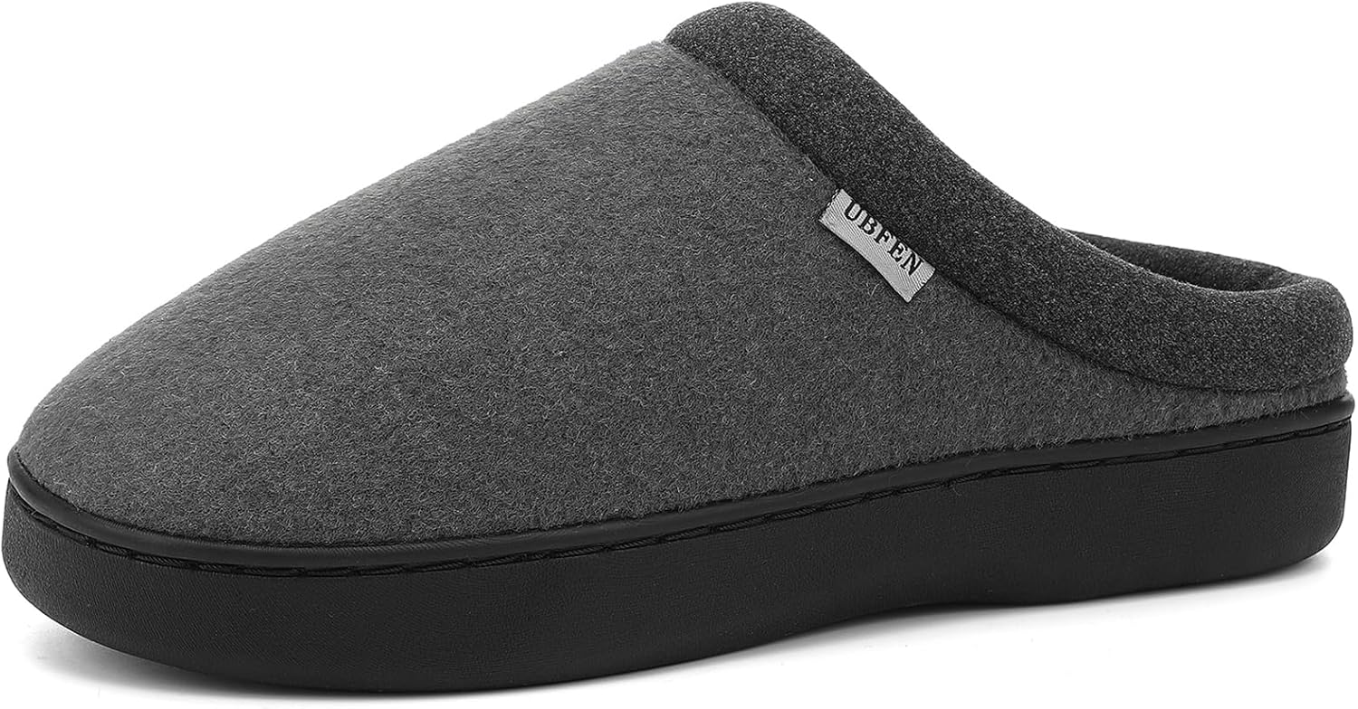Мужские тапочки UBFEN для дома и спальни с мемори-пенной стелькой, легкие, без застежек, подходят для улицы, темно-серый
Мужские тапочки UBFEN для дома и спальни с мемори-пенной стелькой, легкие, без застежек, подходят для улицы, темно-серый