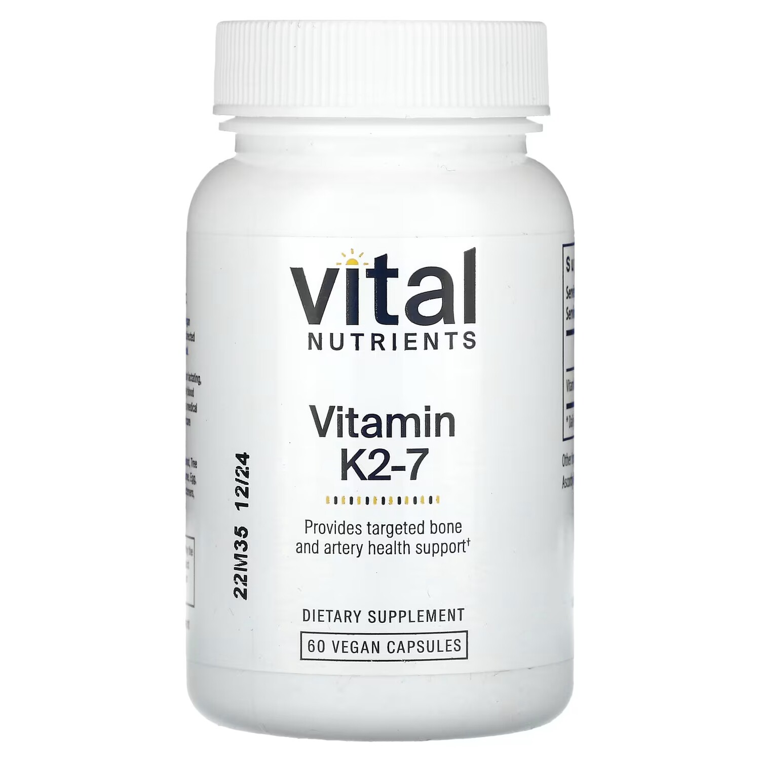 Витамин K2-7 Vital Nutrients, 60 веганских капсул
Витамин K2-7 Vital Nutrients, 60 веганских капсул