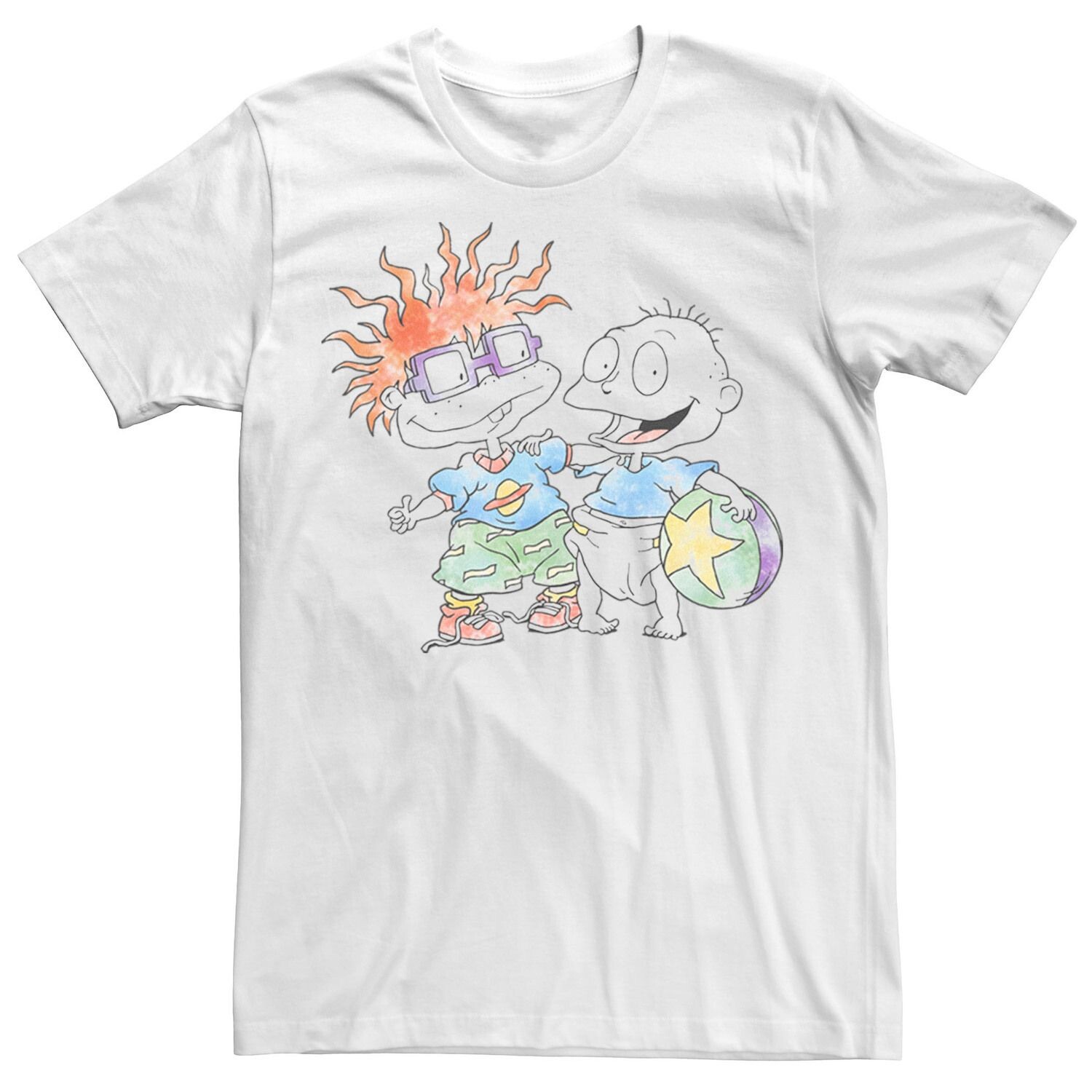 Мужская акварельная футболка Nickelodeon Rugrats Tommy And Chuckie Best Friends Licensed Character
Мужская акварельная футболка Nickelodeon Rugrats Tommy And Chuckie Best Friends Licensed Character