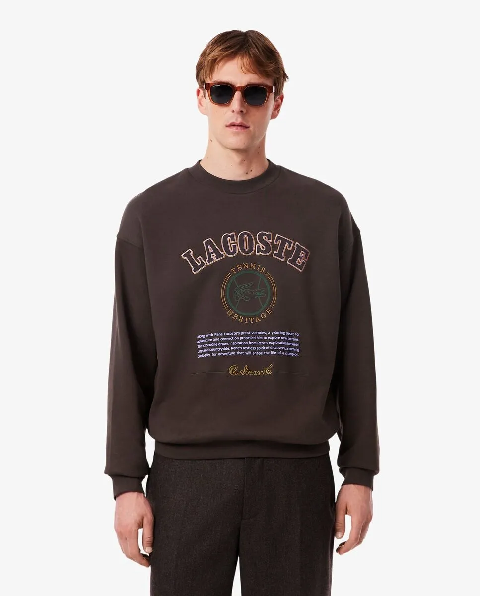 Мужская флисовая толстовка с вышивкой Heritage коричневого цвета Lacoste
Мужская флисовая толстовка с вышивкой Heritage коричневого цвета Lacoste