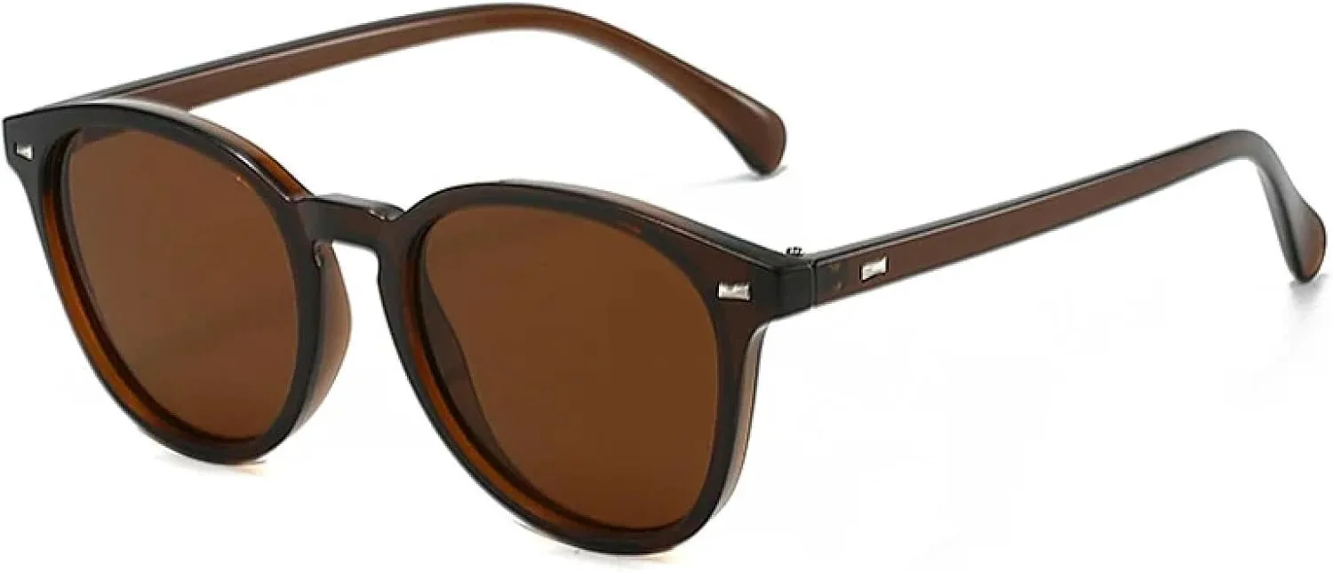 Женские солнцезащитные очки в стиле ретро овальной формы с заклепками, модные, с прозрачными линзами Ocean, защита от УФ-излучения UV400 HHZZYVY, Brown Tea
Женские солнцезащитные очки в стиле ретро овальной формы с заклепками, модные, с прозрачными линзами Ocean, защита от УФ-излучения UV400 HHZZYVY, Brown Tea