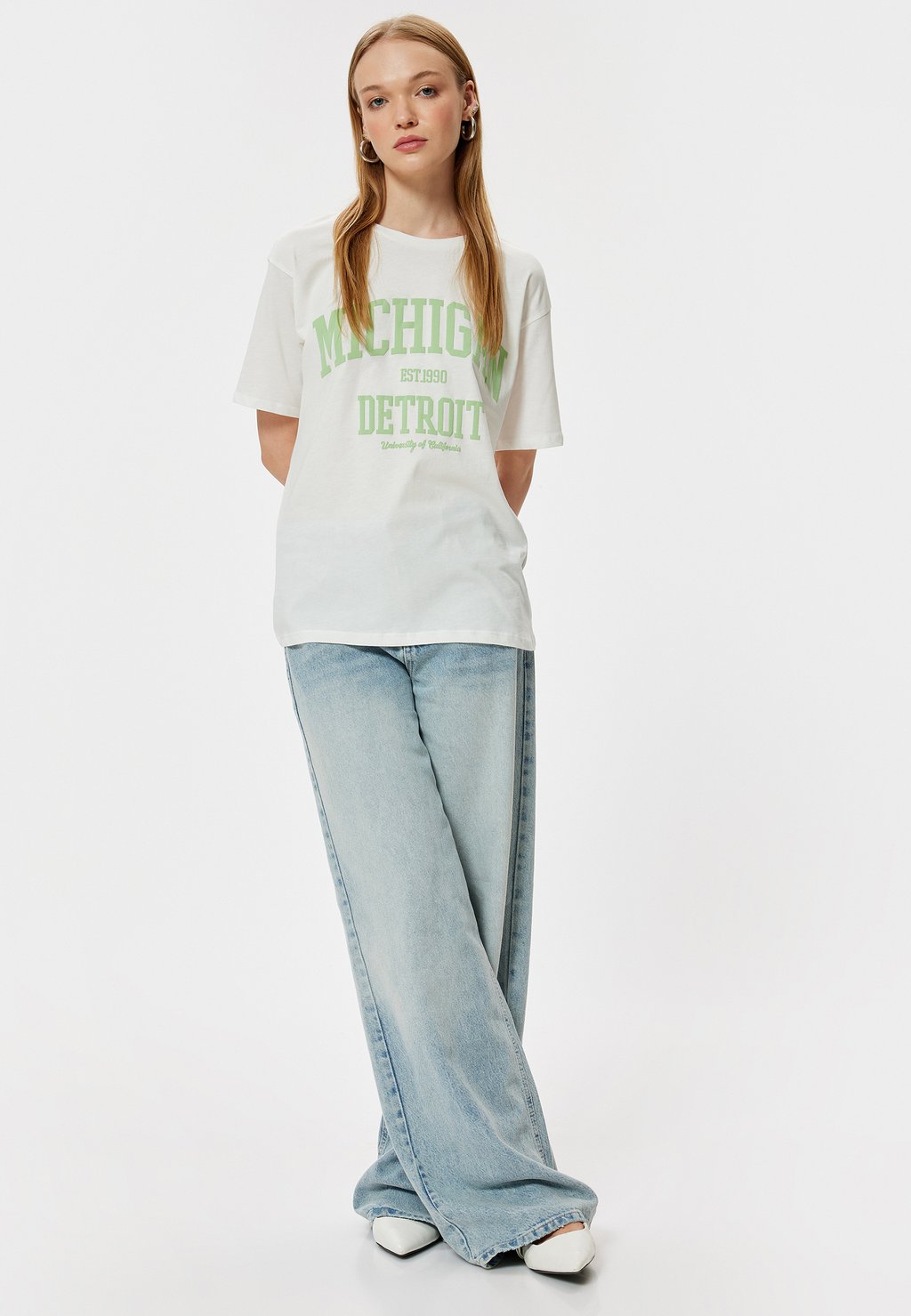 Футболка с принтом Koton, белый
Футболка с принтом Koton, белый