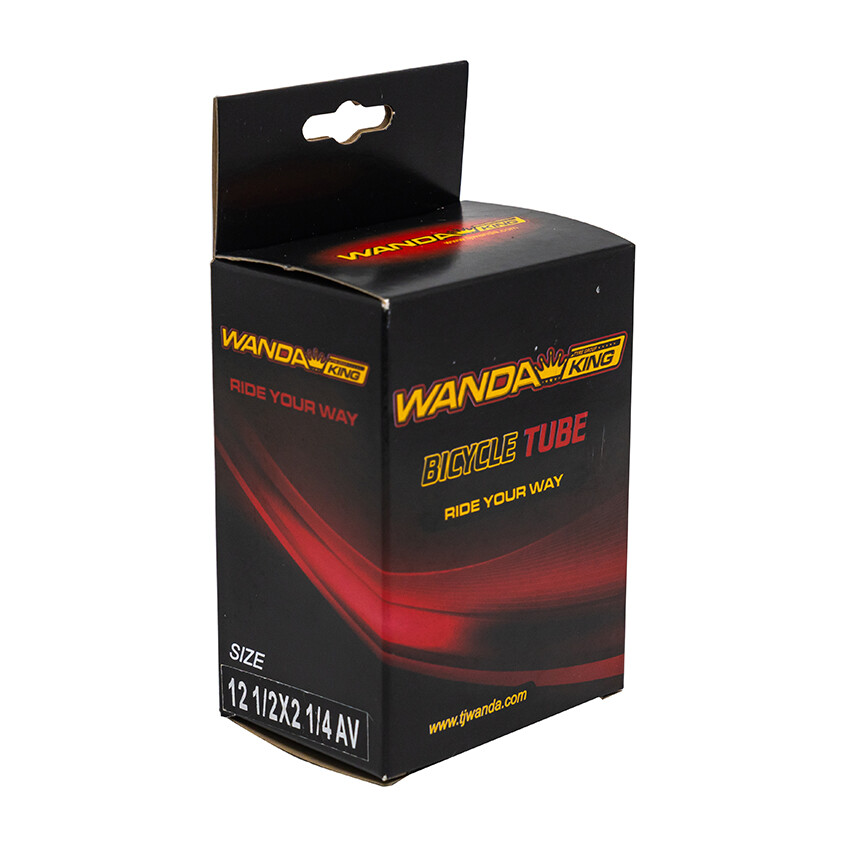 Велосипедная камера Wanda 12 1/2х2 1/4 AV 33 mm, черный
Велосипедная камера Wanda 12 1/2х2 1/4 AV 33 mm, черный