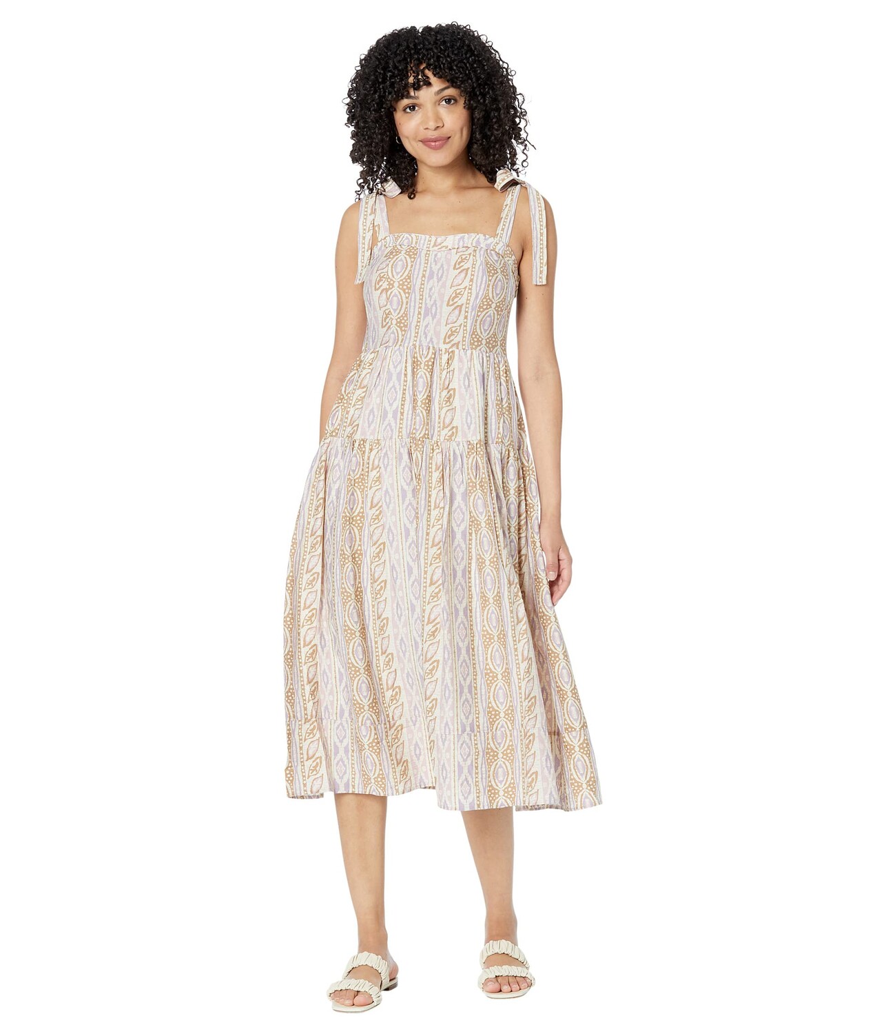 Платье MOON RIVER, Woven Printed Dress with Tied Straps
Платье MOON RIVER, Woven Printed Dress with Tied Straps