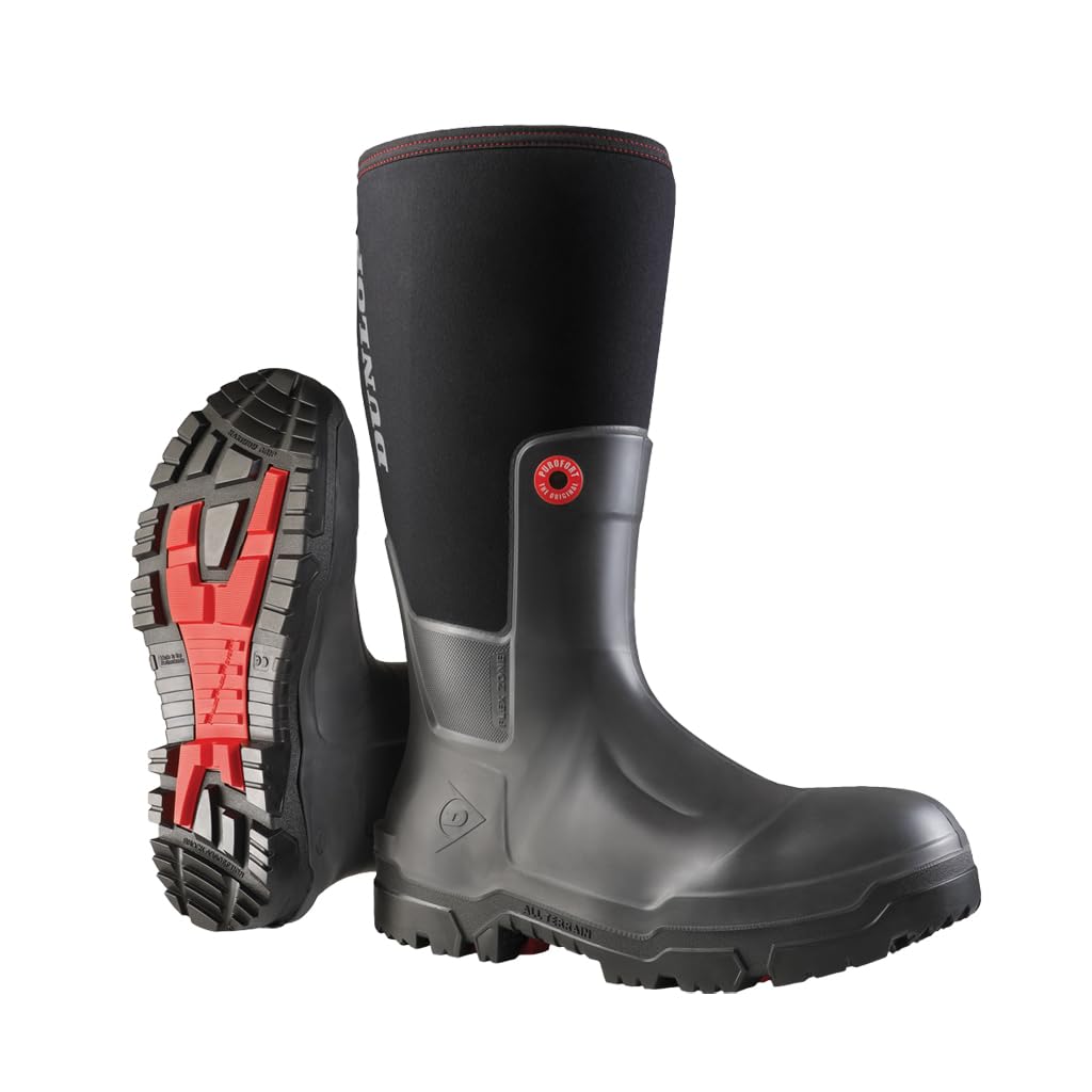 DUNLOP Snugboot Pioneer - ботинки для мужчин и женщин - водонепроницаемые строительные ботинки - теплая изоляция - устойчивые к химическим веществам и скольжению - черные - размеры 5-14
DUNLOP Snugboot Pioneer - ботинки для мужчин и женщин - водонепроницаемые строительные ботинки - теплая изоляция - устойчивые к химическим веществам и скольжению - черные - размеры 5-14