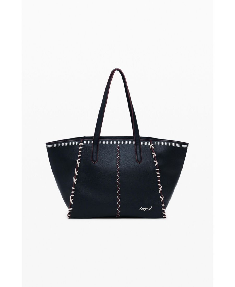 Большая женская сумка-шоппер с прострочкой Desigual, Black
Большая женская сумка-шоппер с прострочкой Desigual, Black
