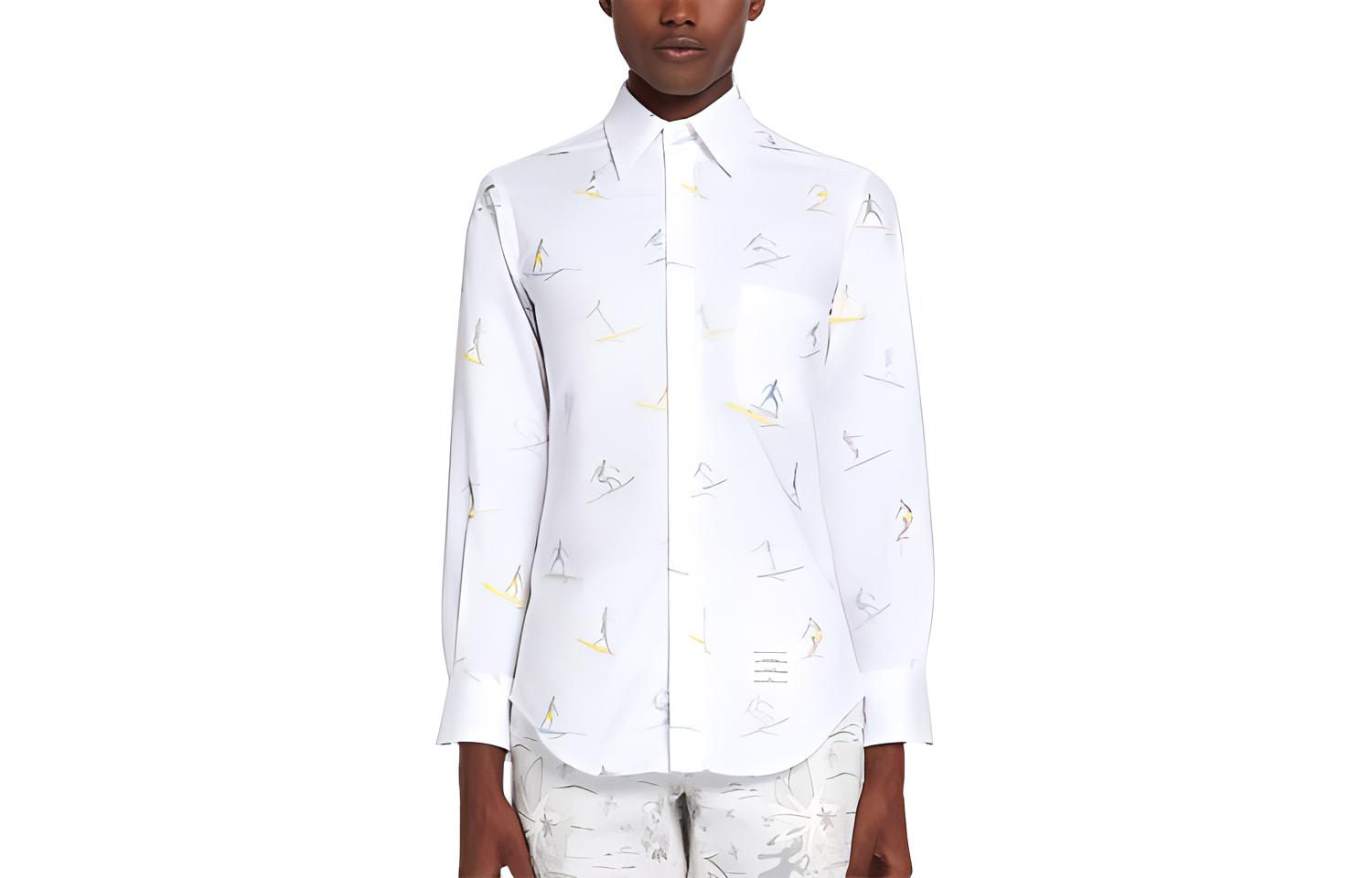 THOM BROWNE Мужская белая рубашка
THOM BROWNE Мужская белая рубашка
